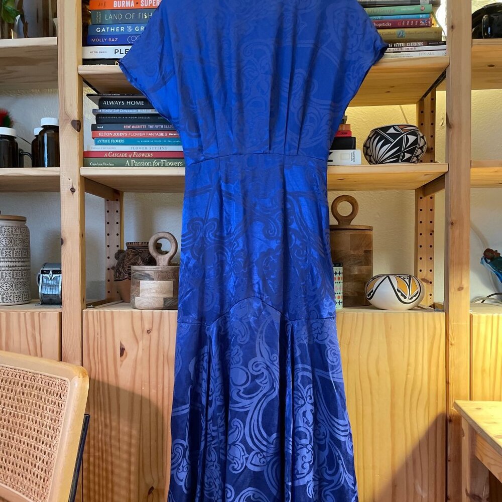 Never Fully Dressed |  Satin-Jacquard Midi Dress